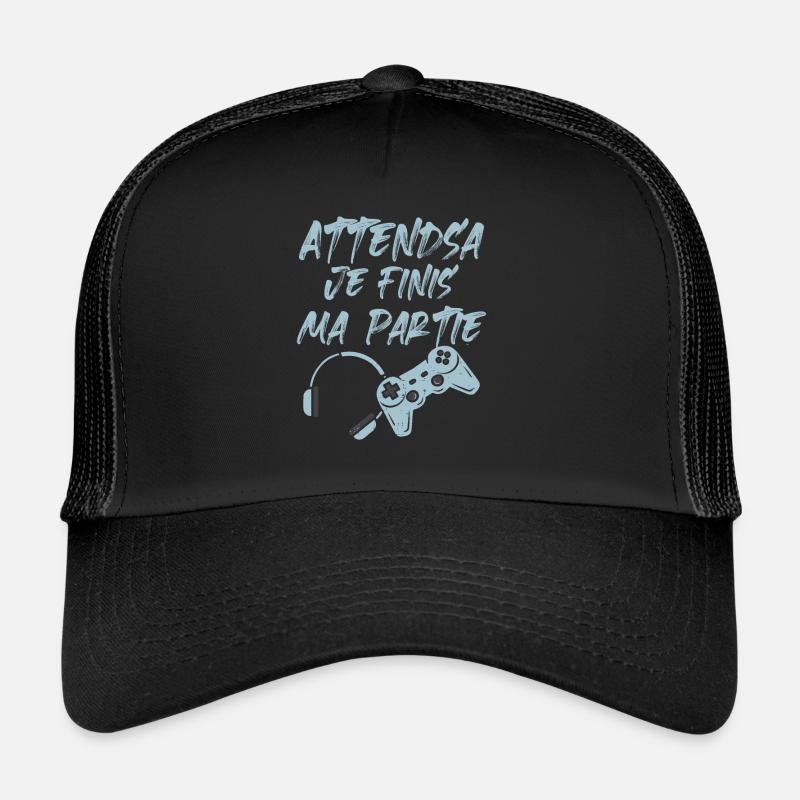 Attends Je Finis Ma Partie Casquette trucker 
