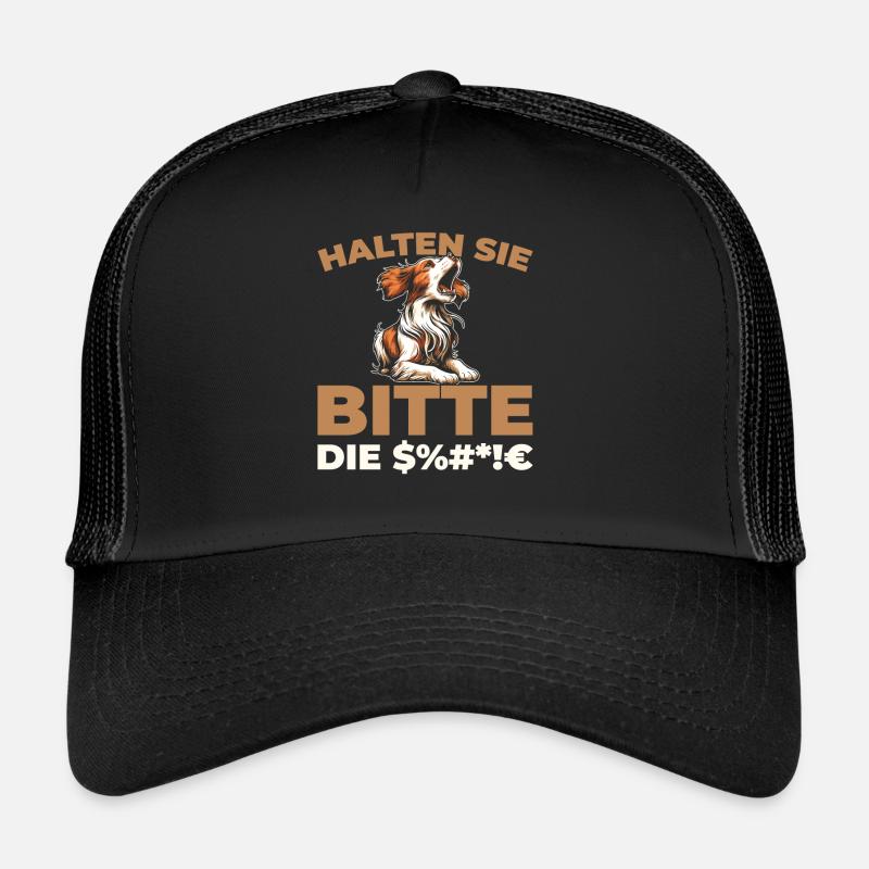 Brittany Spaniel Please Shut Up Trucker Cap