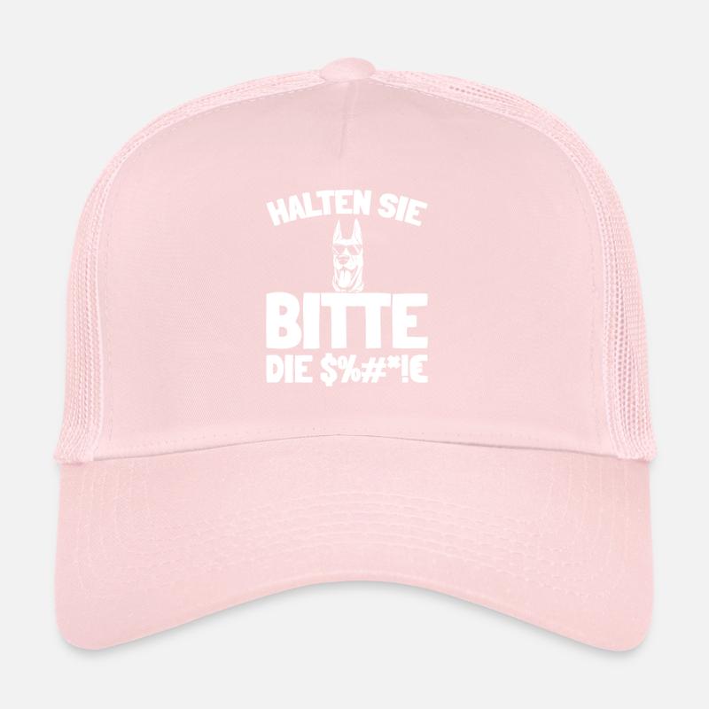 Doberman: Please shut up Trucker Cap