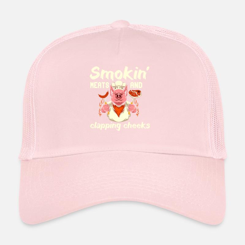 Smokin' Meats And Clapping Cheeks Grilling BBQ Trucker Cap