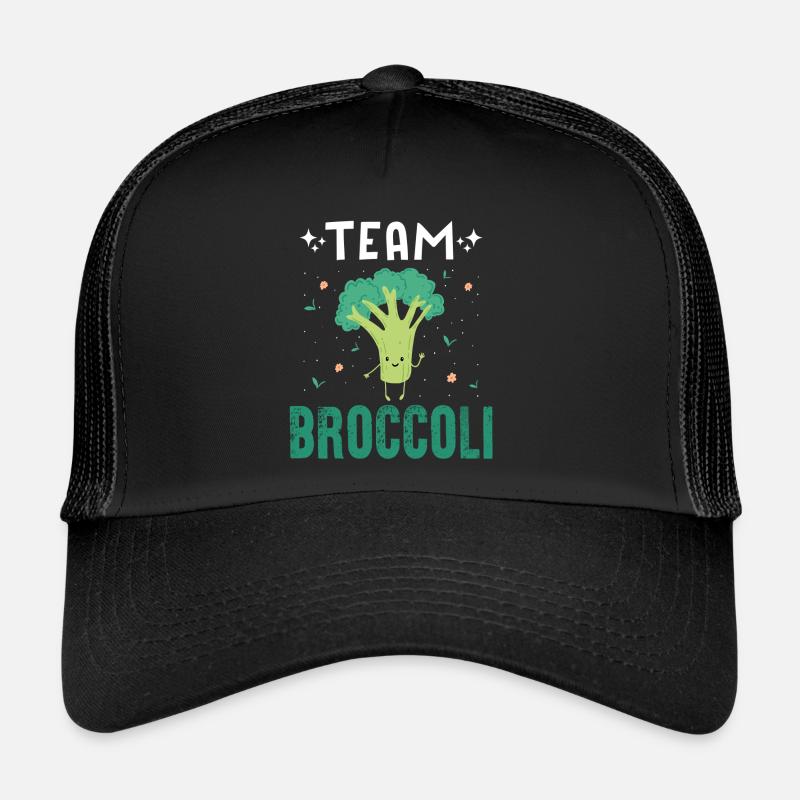 Team Broccoli - Trucker Cap - Schwarz/Schwarz