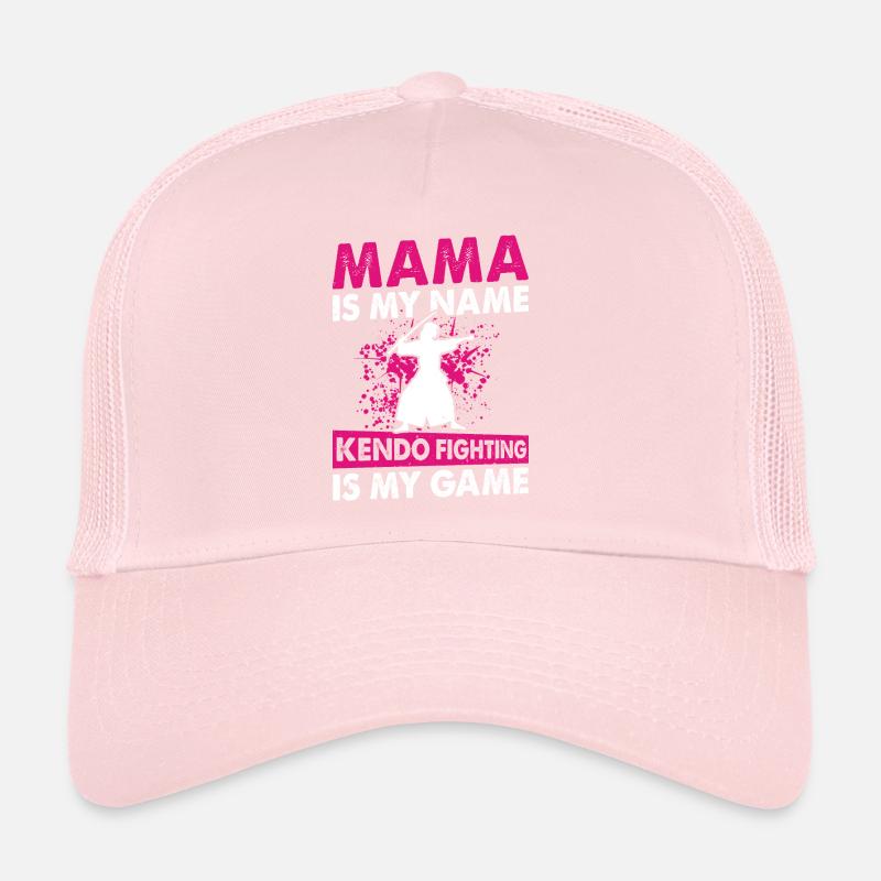 Kendo Mama est mon nom Le combat Kendo est mon jeu - Casquette trucker 