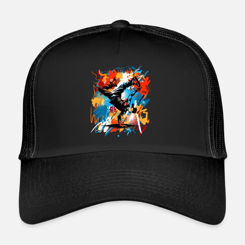 Breakdance - Trucker Cap - Schwarz/Schwarz