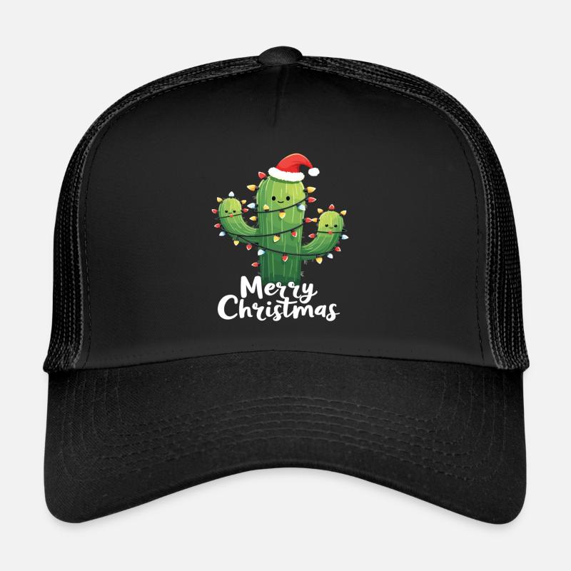 Cactus Christmas Cactus Cacti Trucker Cap