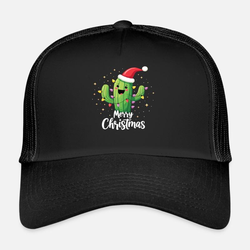Cactus Christmas Cactus Cacti Trucker Cap