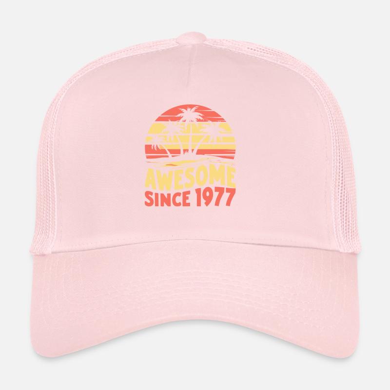 Awesome since 1977 Birthday Trucker Cap