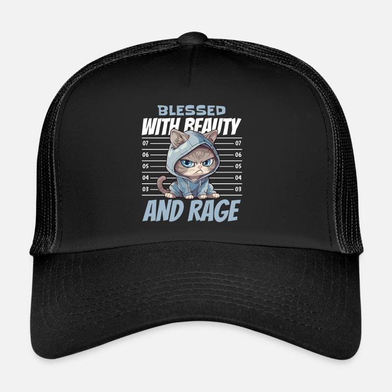 Katze Geschenk Ironie Sarkasmus Humor Geburtstag Trucker Cap