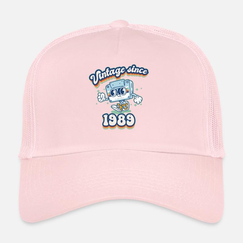 Vintage Since 1989 Retro 36th Birthday Cassette Trucker Cap