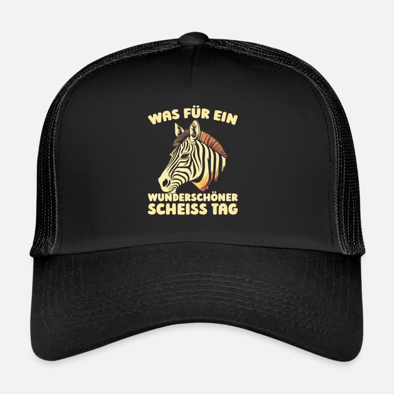 Zebra Halten Sie Bitte Die Fresse Trucker Cap