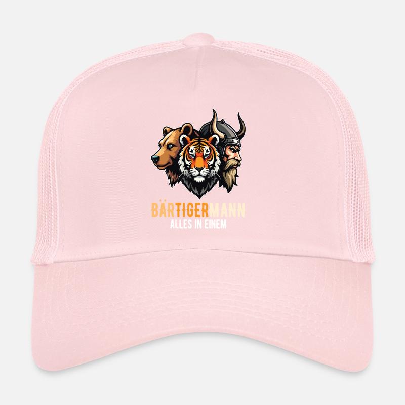 Bärtigermann Bär Tiger Mann Wikinger Trucker Cap