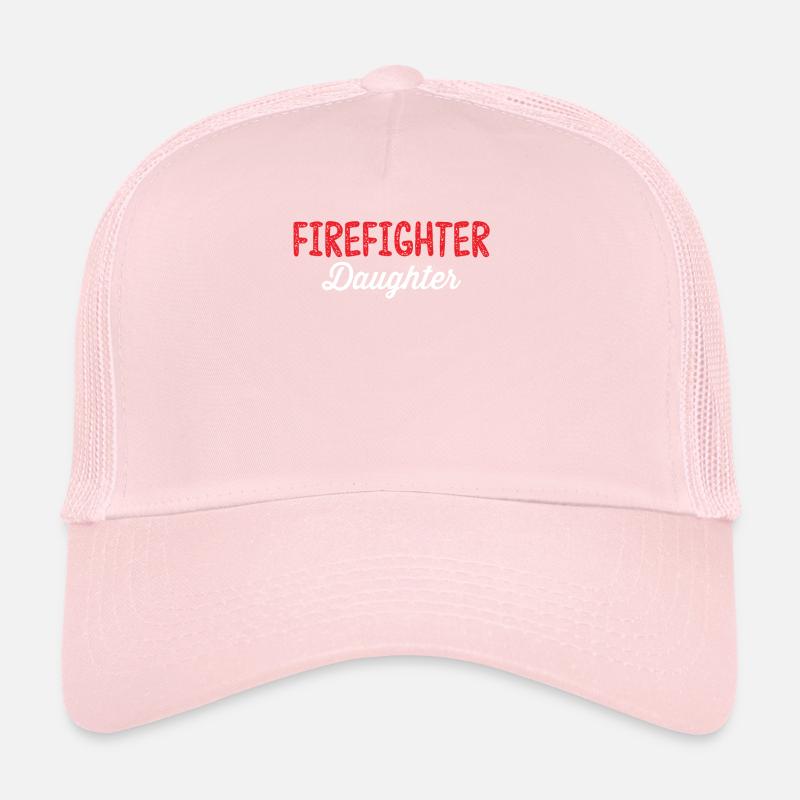Ligne rouge d’intervention d’urgence pour la fille d’un pompier Casquette trucker 