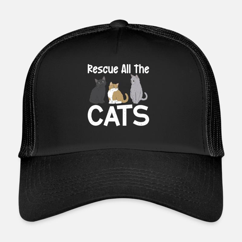 Cat Rescue Gifts Trucker Cap