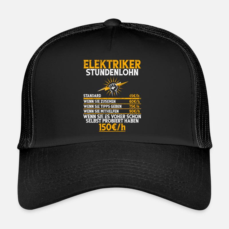 Electronicien Electrique Profession Volt Génie Electrique Casquette trucker 