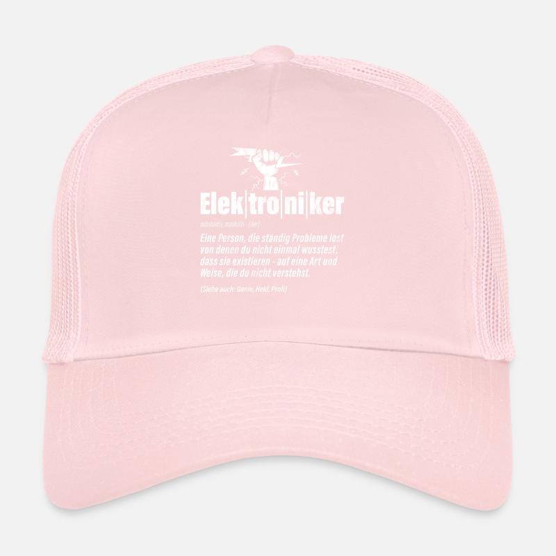 Electronics Technician Electrics Profession Volt Electrical Engineering Trucker Cap