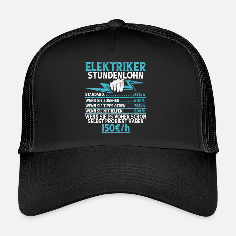 Electronicien Electrique Profession Volt Génie Electrique Casquette trucker 