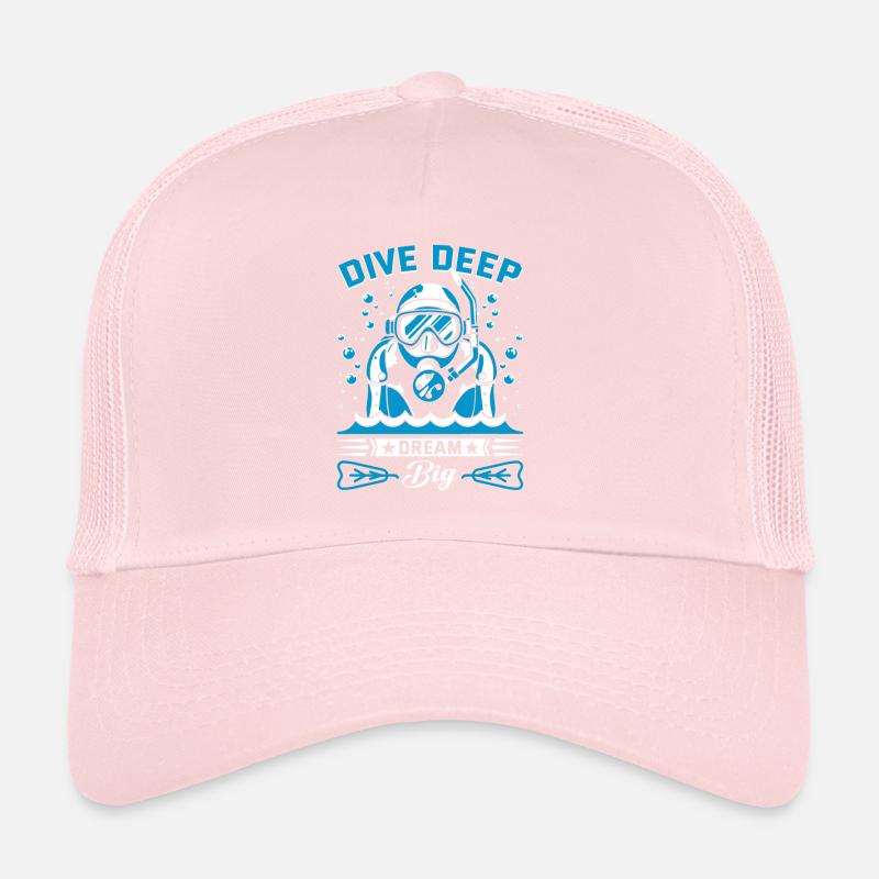 Plongez profondément, rêvez grand ! Casquette trucker 