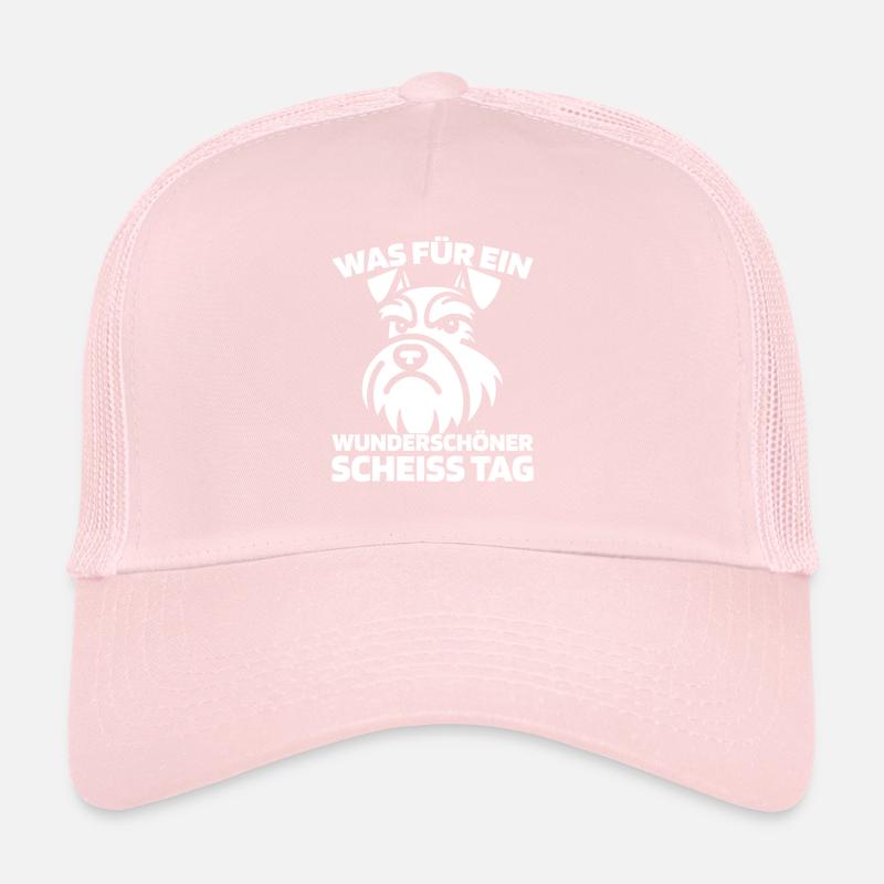 Schnauzer dog please keep your mouth shut Trucker Cap
