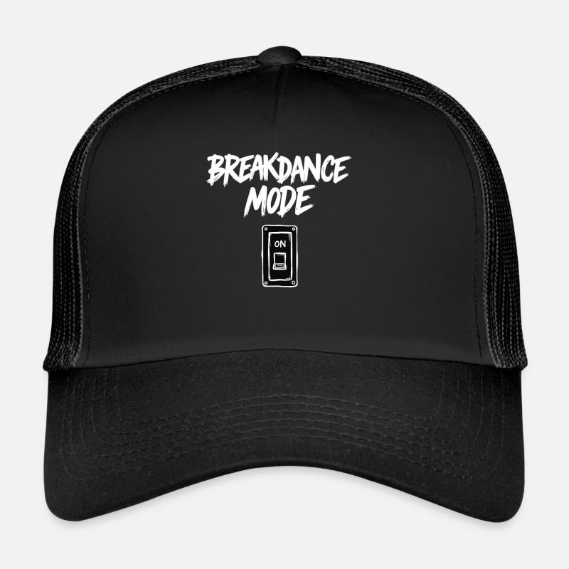 Mode Breakdance sur Breakdance Breakdance - Casquette trucker  - noir/noir