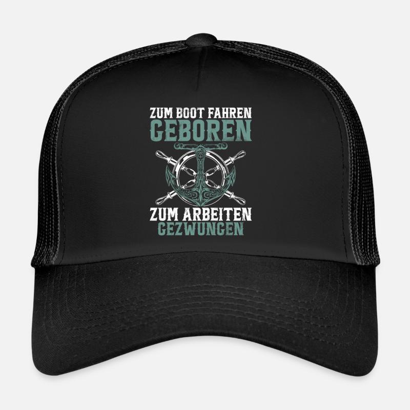 Captain Sailing Saying Boat Sailboat Captain Trucker Cap