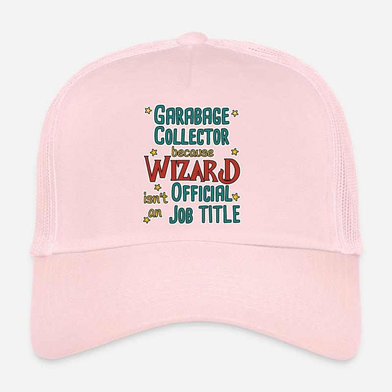 Garbage collector Wizard Trucker Cap