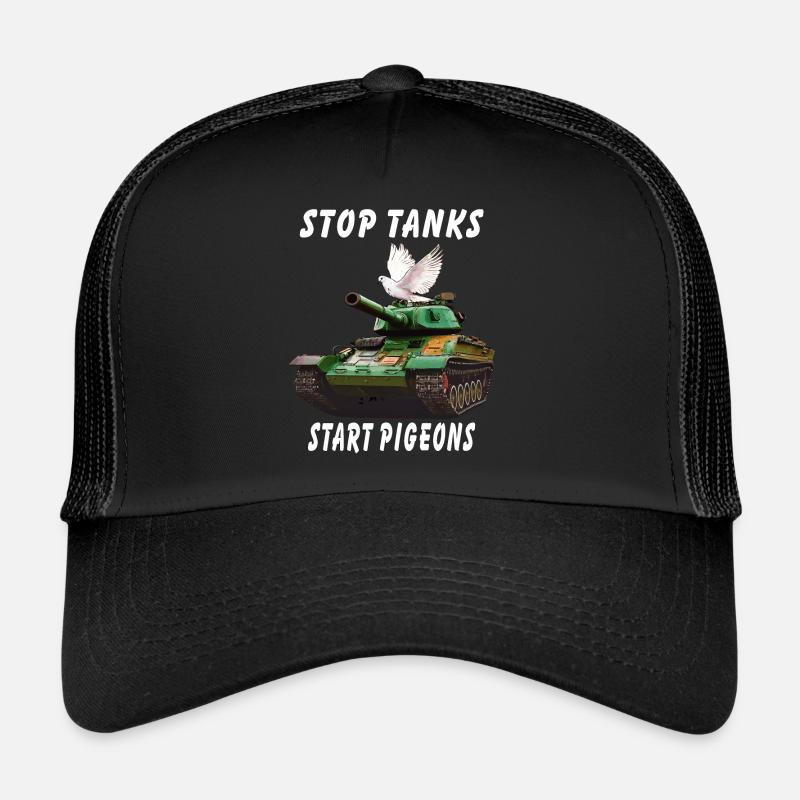 STOP TANKS START PIGEONS Casquette trucker 