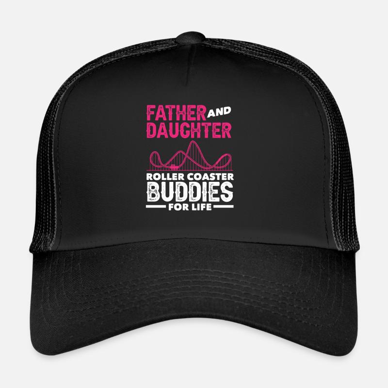 Roller Coaster Vater Und Tochter Freunde Trucker Cap