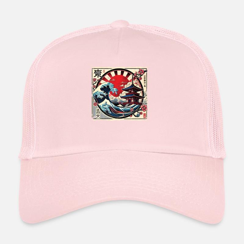 Pagode japonaise traditionnelle, Casquette trucker 