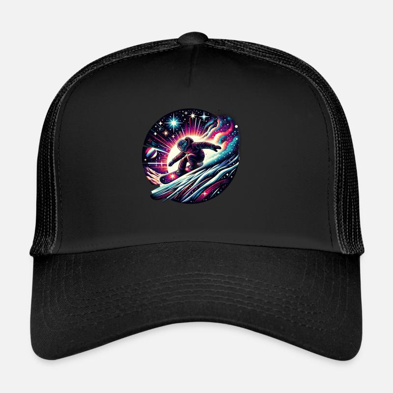 Aventure en snowboard dans l’espace Casquette trucker 