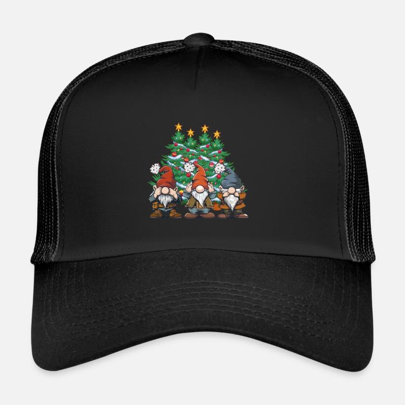 arbre de Noël nains nain Gnome conte de fées Noël Casquette trucker 