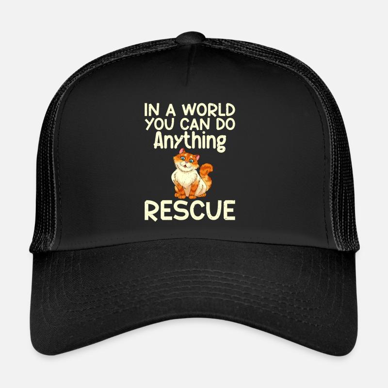 Cat Rescue Gifts Trucker Cap