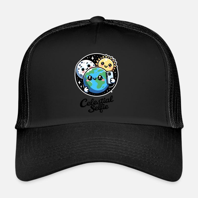 Selfie céleste totalité printemps éclipse solaire Casquette trucker 