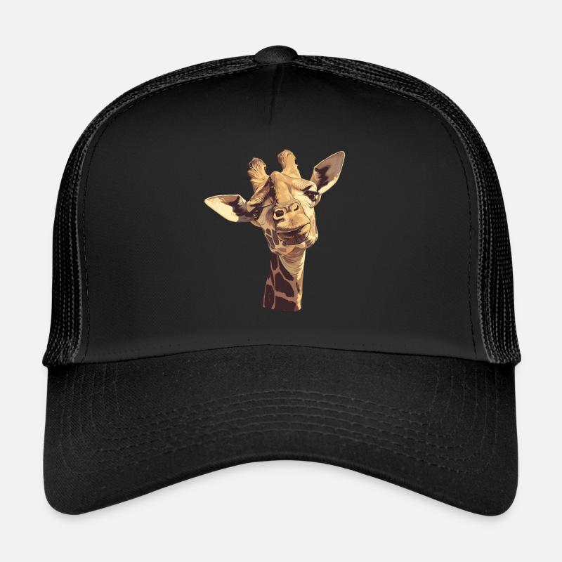 Giraffen Giraffe - Trucker Cap - Schwarz/Schwarz