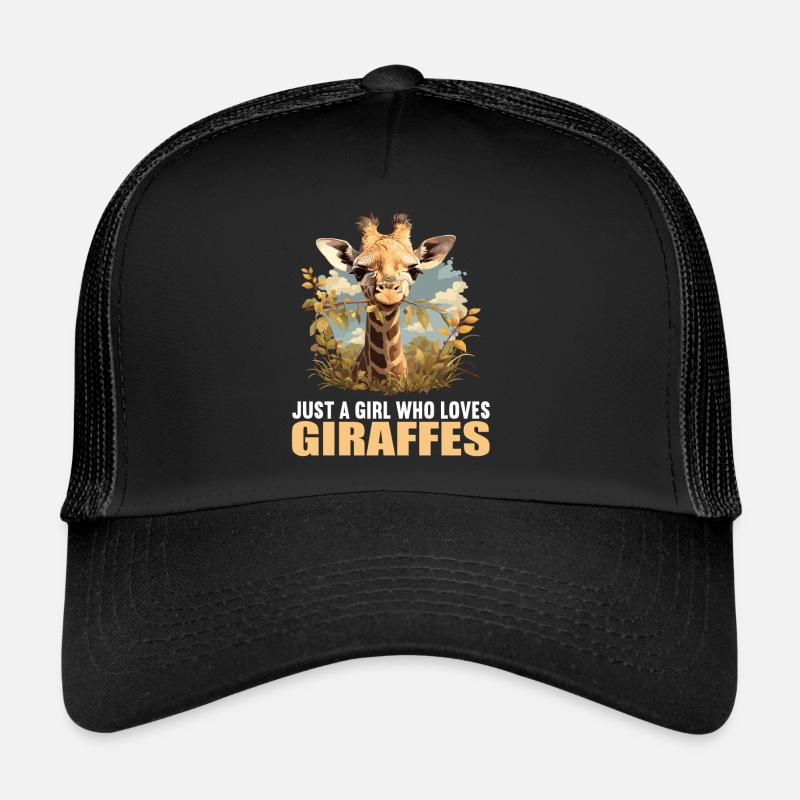 Giraffen Giraffe - Trucker Cap - Schwarz/Schwarz