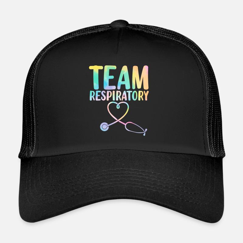 Respiratory Therapy Tie Dye Pulmonary Therapist Trucker Cap