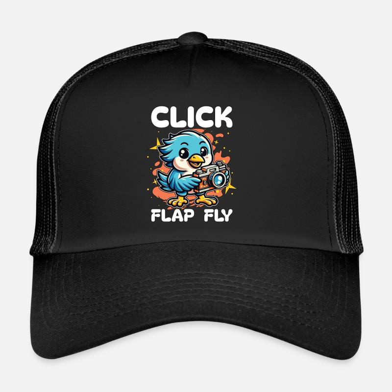 Bird Photography Click Flap Fly Ornithologist Trucker Cap
