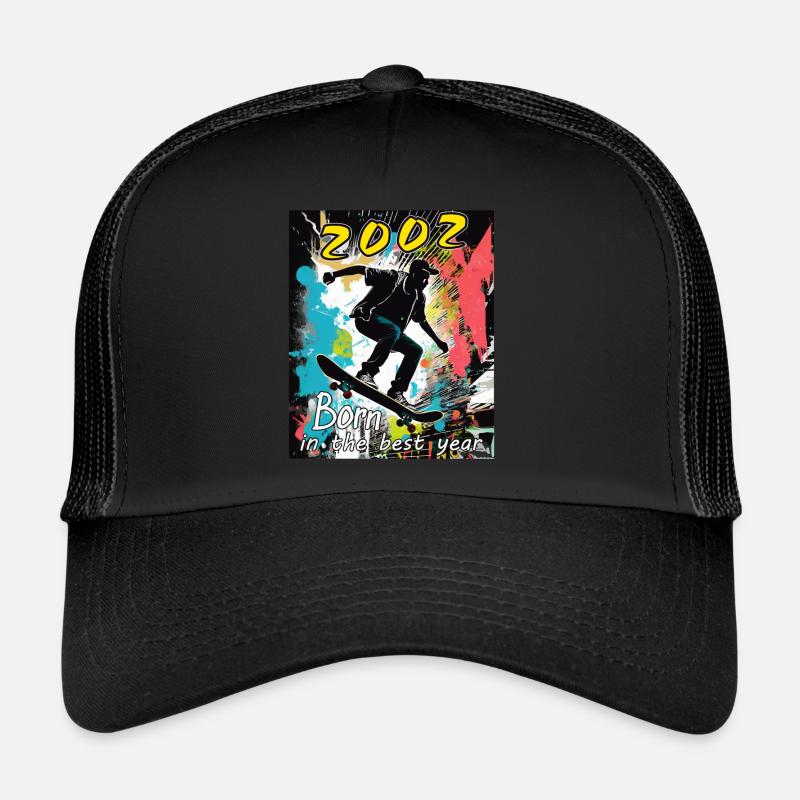 2002 SKAETER Né dans la meilleure année Casquette trucker 