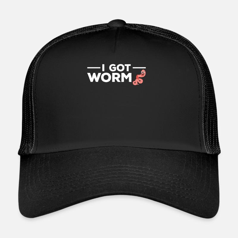 Mignon ver drôle vers de terre vers de terre Casquette trucker 