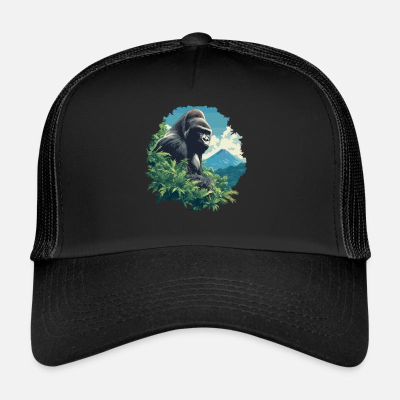 Gorillas Gorilla - Trucker Cap - Schwarz/Schwarz