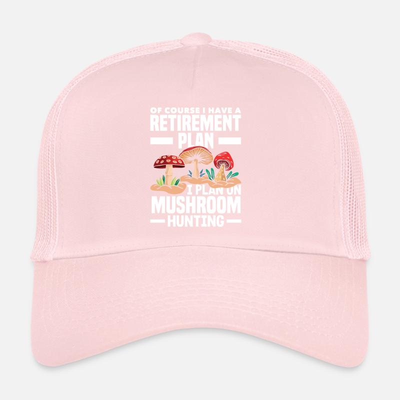 Cueilleurs de champignons Retraite Champignons Plan de recherche Casquette trucker 