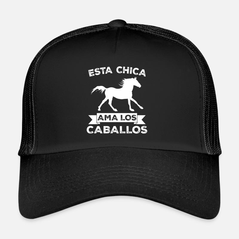 Cette fille adore les chevaux Casquette trucker 