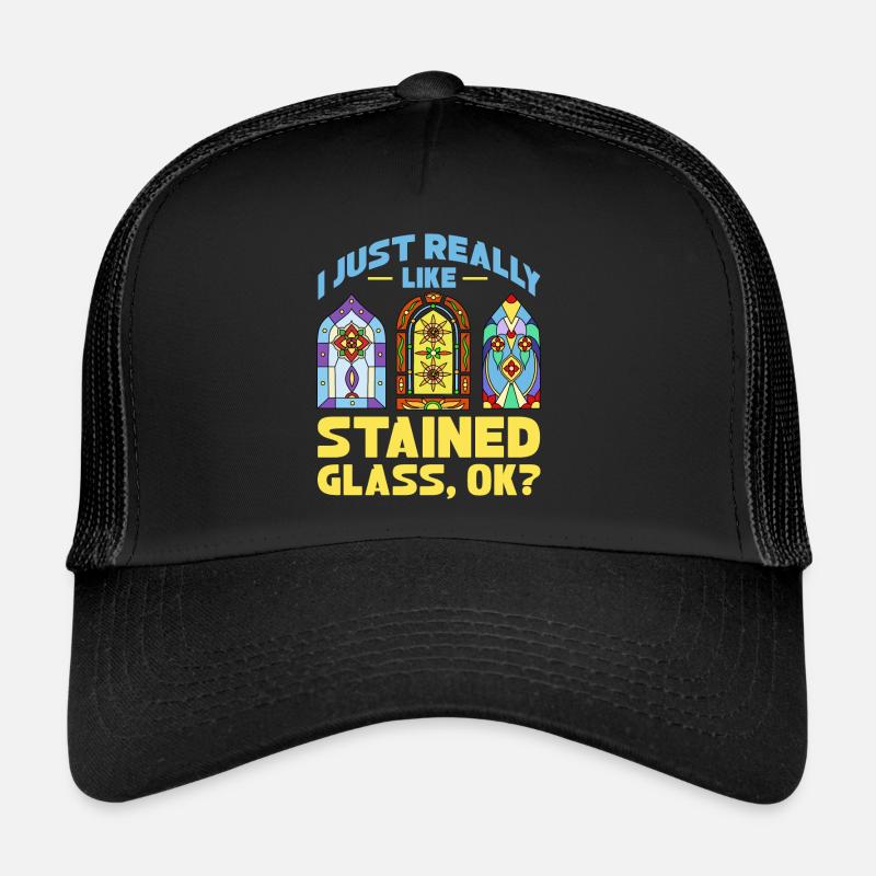 J’aime vraiment les vitraux d’accord Casquette trucker 