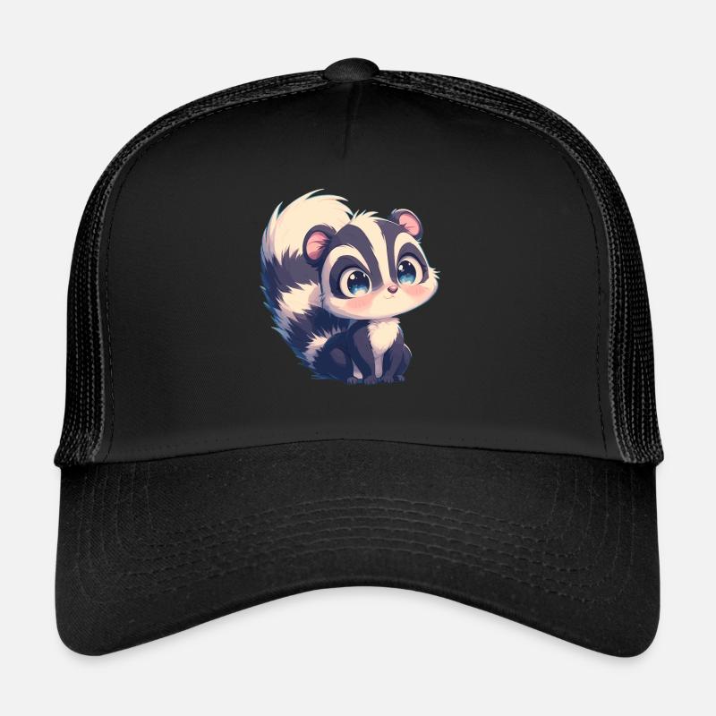 Stinktiere Stinktier - Trucker Cap - Schwarz/Schwarz
