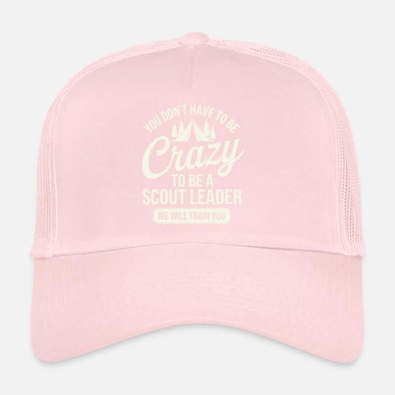 Chef scout Tente de camping autour d’un feu de camp Casquette trucker 