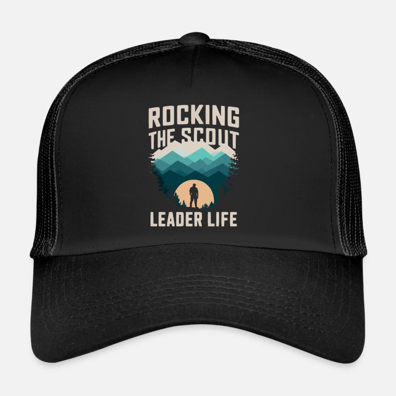 Scout Leader Scouting Campfire Camping Tent Trucker Cap