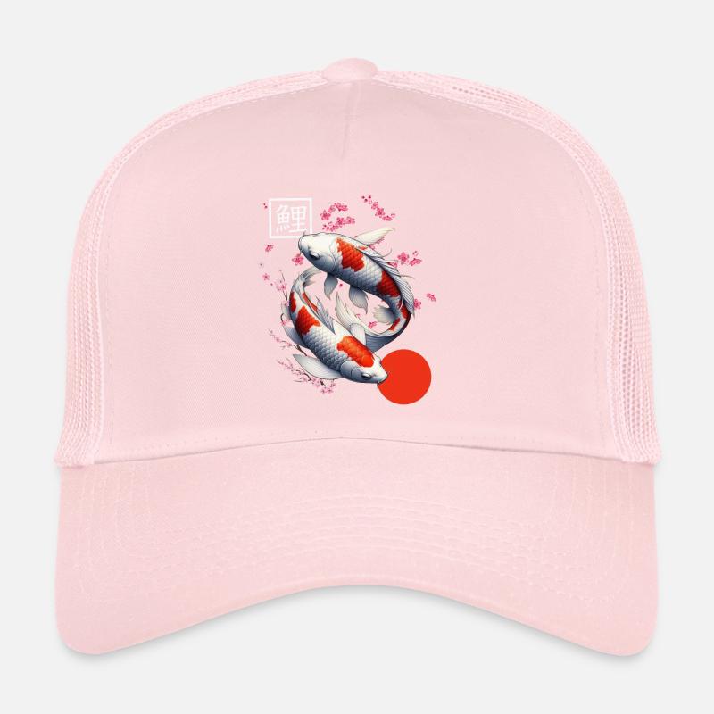 Japanese Koi Carp Nishikigoi Fish Trucker Cap