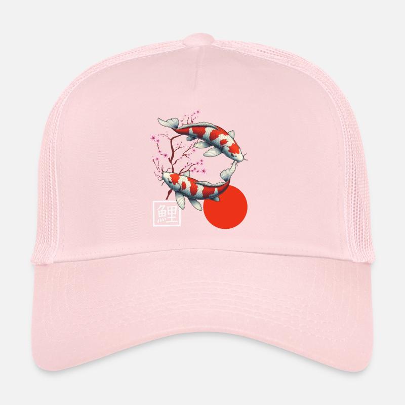 Japanese Koi Carp Nishikigoi Fish Trucker Cap