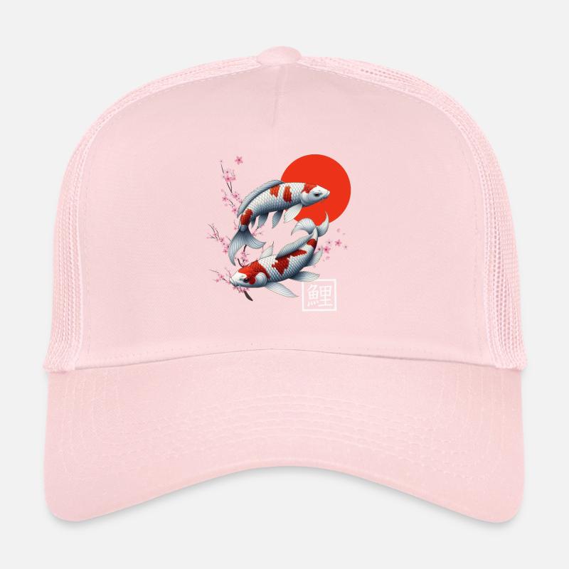 Japanese Koi Carp Nishikigoi Fish Trucker Cap