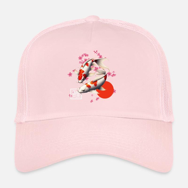 Japanese Koi Carp Nishikigoi Fish Trucker Cap