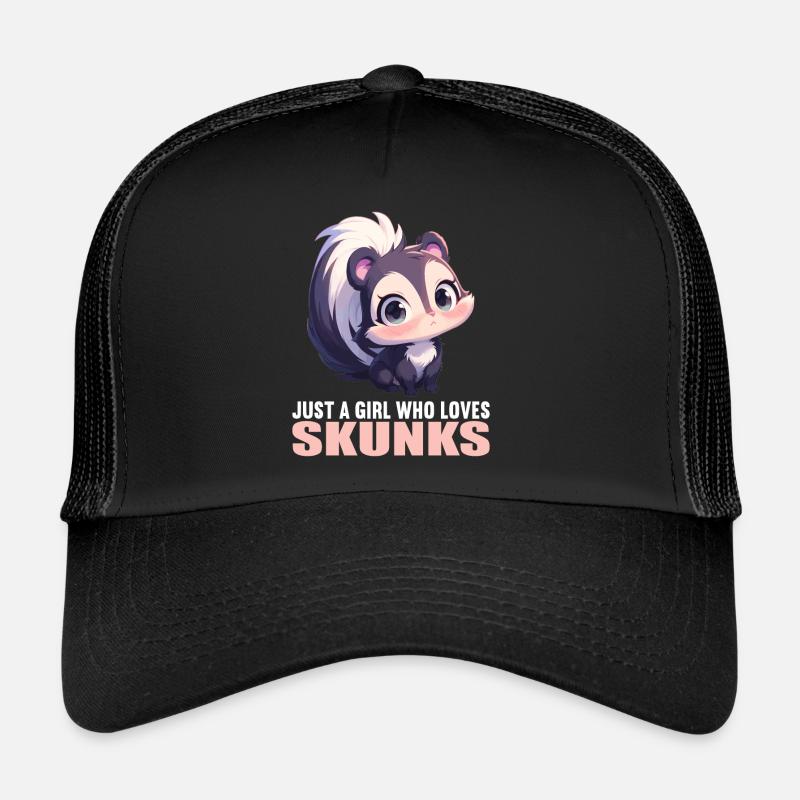 Stinktiere Stinktier - Trucker Cap - Schwarz/Schwarz