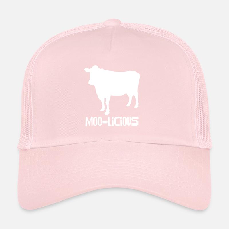 Moo-Licious Cow Silhouette Fun Trucker Cap